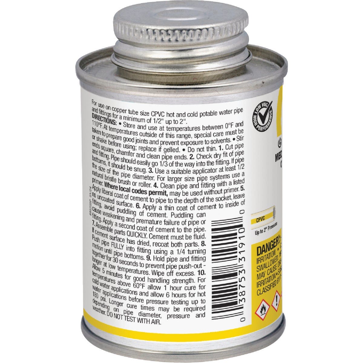 Oatey FlowGuard Gold 4 Oz. Medium Bodied Yellow All Weather One-Step CPVC Cement - photo 2 Oatey FlowGuard Gold 4 Oz. Medium Bodied Yellow All Weather One-Step CPVC Cement - photo 2