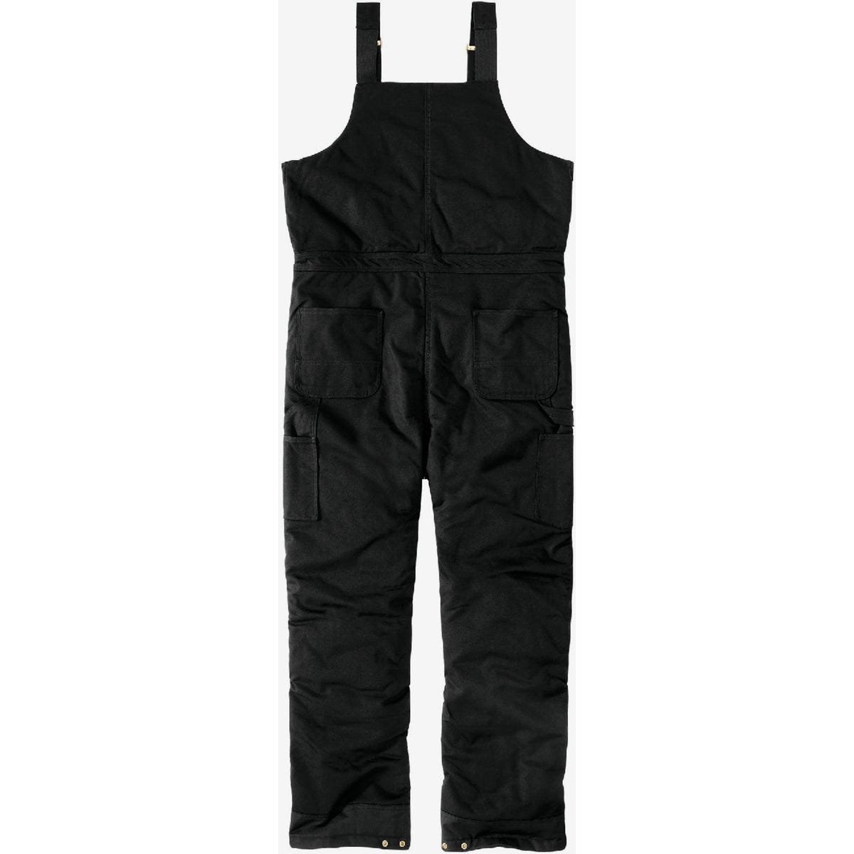Carhartt Men's 2XL Regular Black Firm Duck Insualted Biberalls, Loose Fit - photo 2