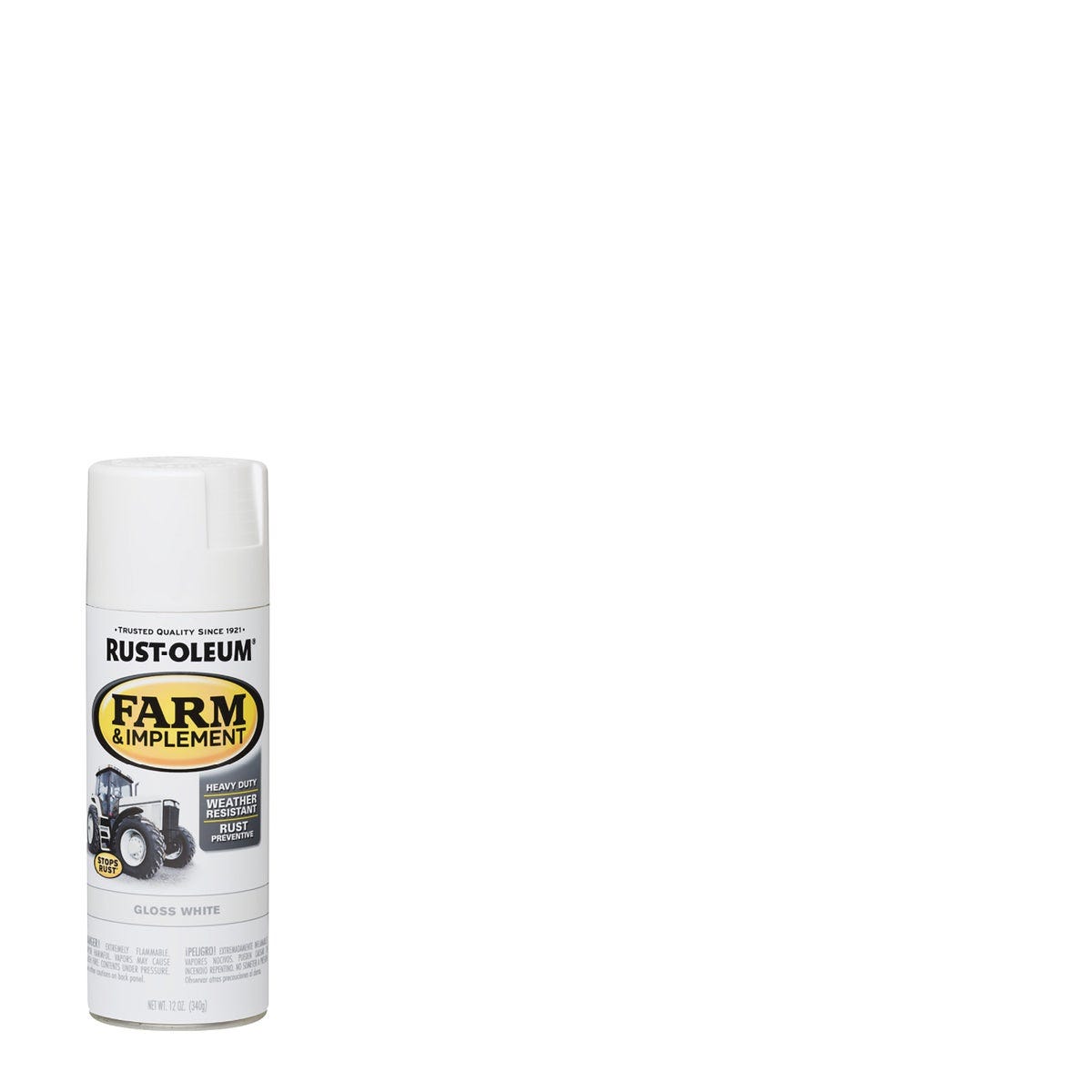 Rust-Oleum 12 Oz. Gloss White Farm & Implement Spray Paint Rust-Oleum 12 Oz. Gloss White Farm & Implement Spray Paint