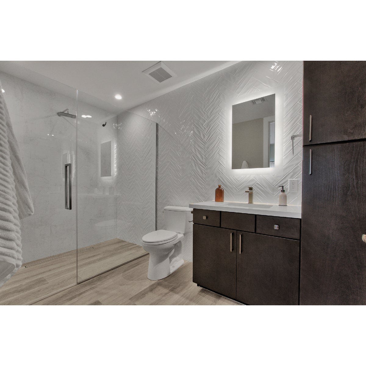 Emser Craft II 3 In. x 12 In. Glossy White Ceramic Wall Tile with Undulating Texture (5.6 Sq. Ft./Case) - photo 3