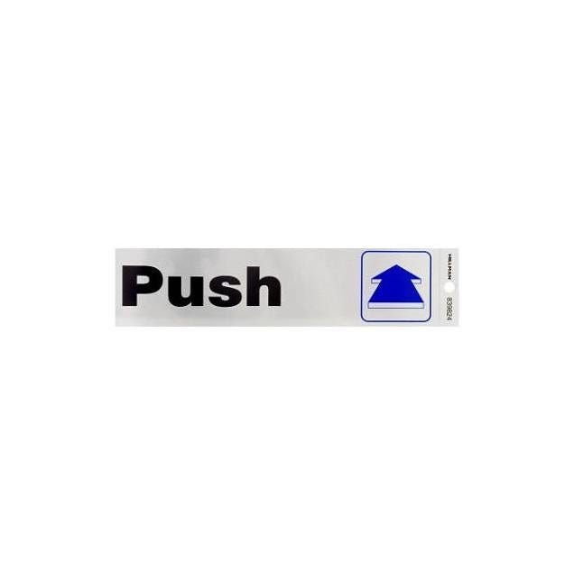 Hillman 2 In. x 8 In. Adhesive Push Sign