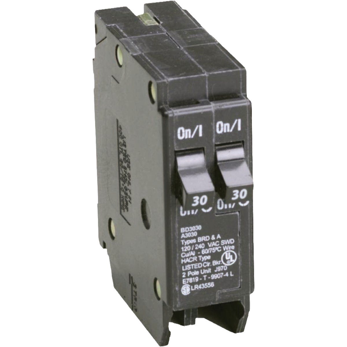 Eaton 30A Tandem Single Pole Circuit Breaker