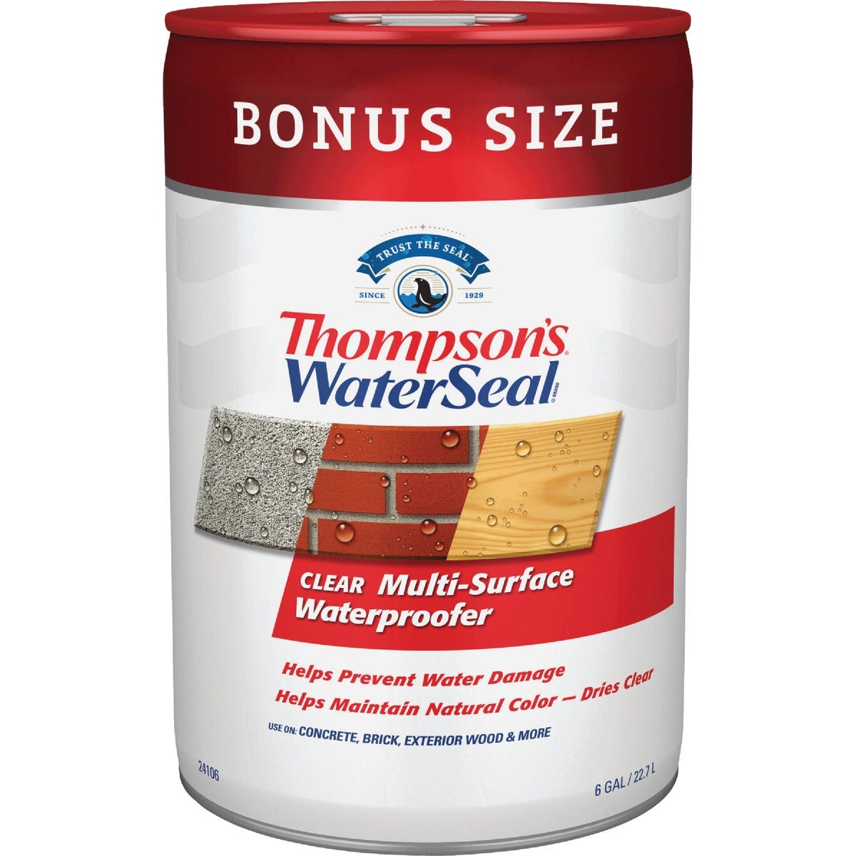Thompsons WaterSeal Clear VOC MultiSurface Waterproofing Sealer, 6 Gal. - photo 2 Thompsons WaterSeal Clear VOC MultiSurface Waterproofing Sealer, 6 Gal. - photo 2