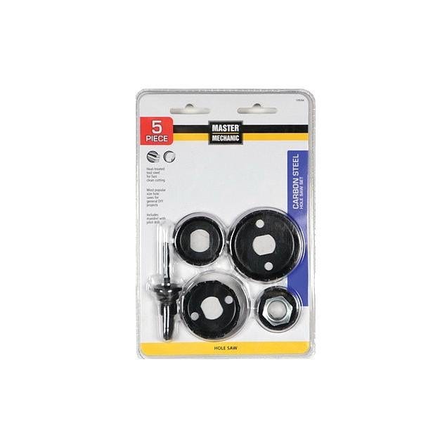 5-Piece Carbon Steel Hole Saw Set