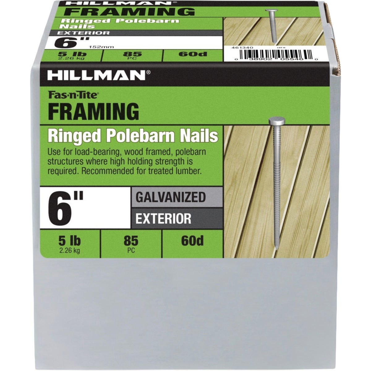Hillman Fas-n-Tite 6 In. Hot Dipped Galvanized Polebarn Nails (85-Count) Hillman Fas-n-Tite 6 In. Hot Dipped Galvanized Polebarn Nails (85-Count)