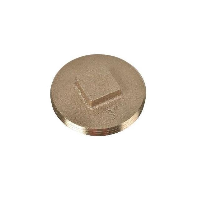 Oatey 3 In. Raised Head Brass Plug Oatey 3 In. Raised Head Brass Plug