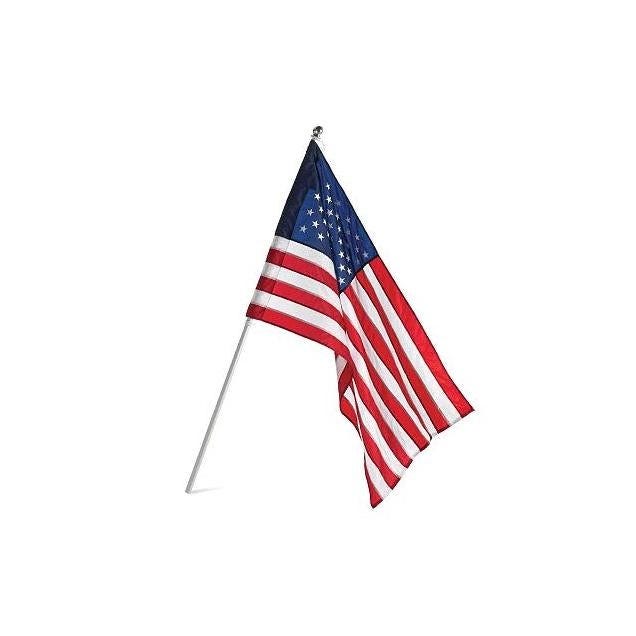 Annin Nylon 2.5 Ft. x 4 Ft. U.S. Flag & Pole Set Annin Nylon 2.5 Ft. x 4 Ft. U.S. Flag & Pole Set