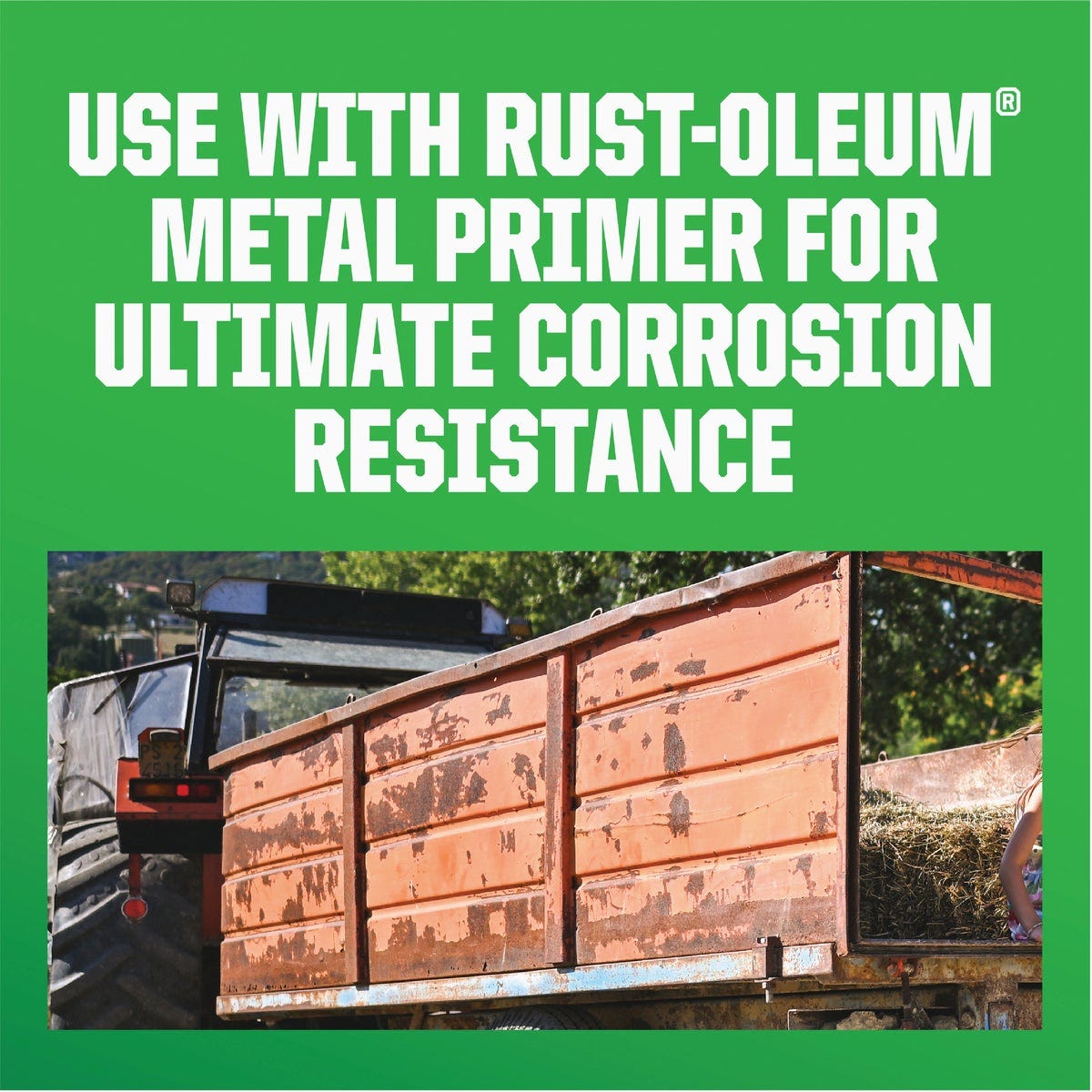 Rust-Oleum Farm & Implement Paint, Flat Gray Primer, Qt. - photo 2