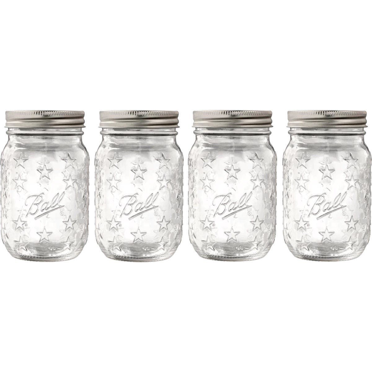 Ball 16 Oz. Limited Edition Americana Regular Mouth Pint Mason Jar (4-Pack) Ball 16 Oz. Limited Edition Americana Regular Mouth Pint Mason Jar (4-Pack)