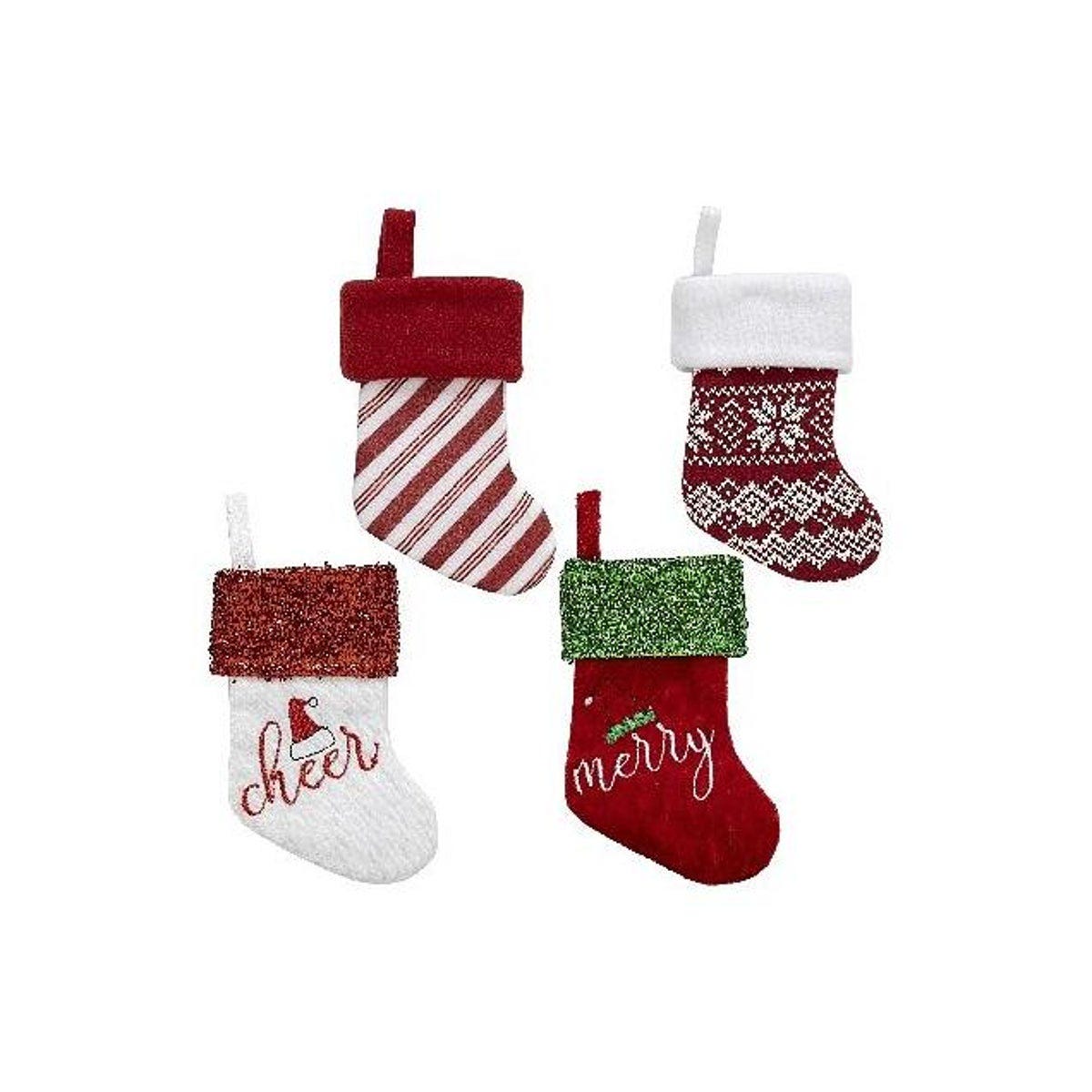 Dyno 7 In. Assorted Mini Christmas Stocking Dyno 7 In. Assorted Mini Christmas Stocking