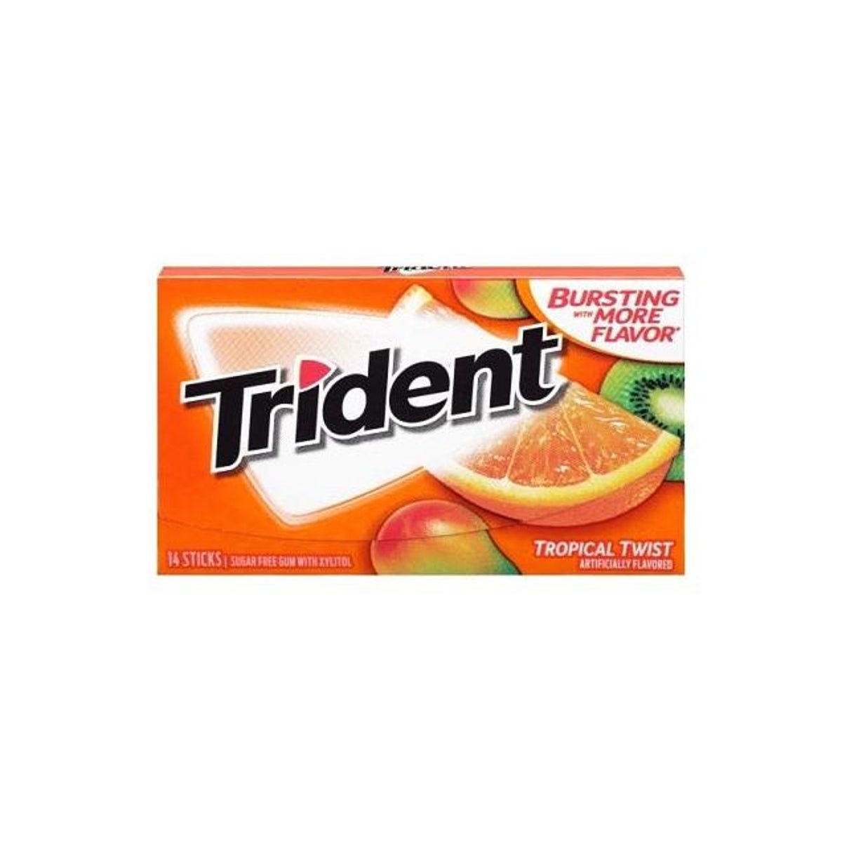 Trident Tropical Twist Sugar-Free Gun (14-Piece)