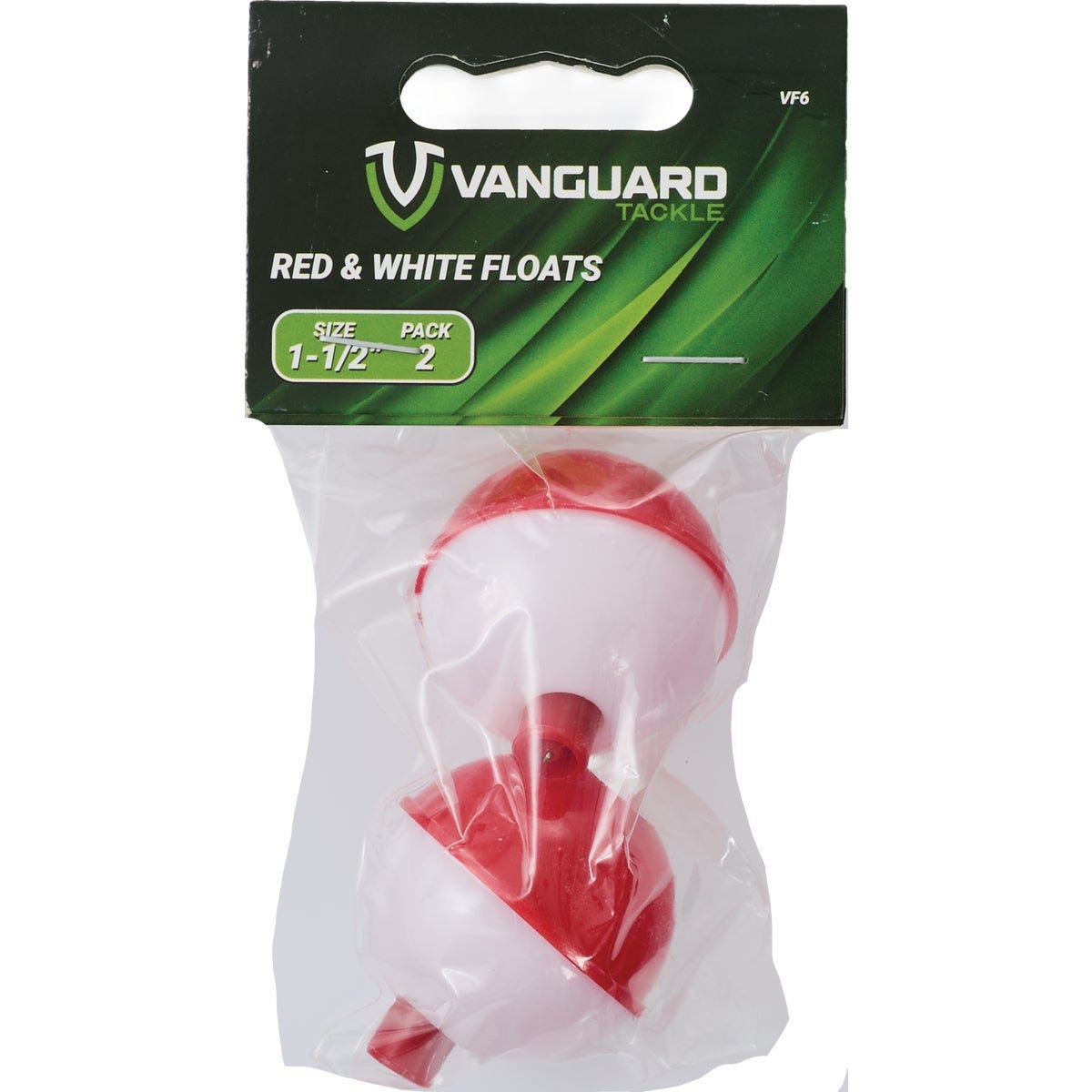 Vanguard 1-1/2 In. Red & White Push-Button Fishing Bobber Float (2-Pack) - photo 2