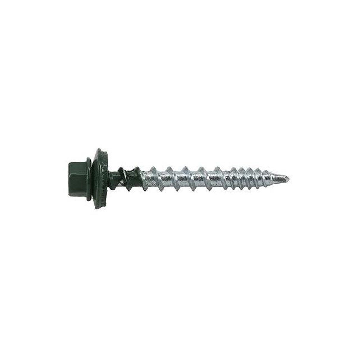 Hillman Power Pro #10 x 1.5 In. Forest Green Metal to Wood Self-Drilling Roofing Screws (250-Count) - photo 2 Hillman Power Pro #10 x 1.5 In. Forest Green Metal to Wood Self-Drilling Roofing Screws (250-Count) - photo 2