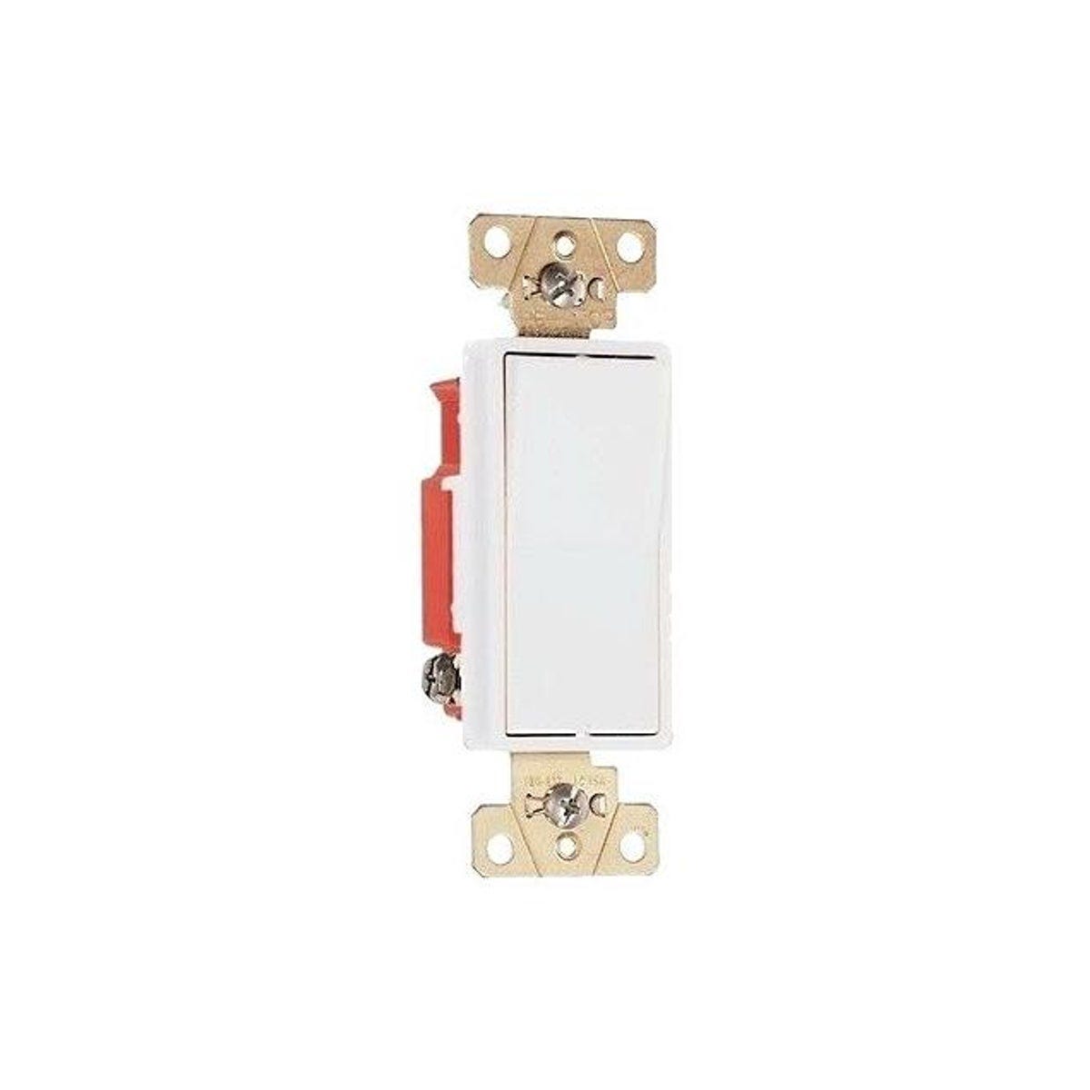 Legrand Pass & Seymour 20A White Single Pole Decorator Switch