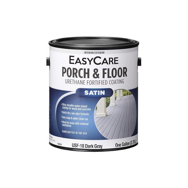EasyCare 1 Gal. Dark Gray Urethane Fortified Exterior Satin Porch & Floor Coating