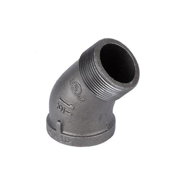 STZ 1-1/2 In. 45 Deg. Black Pipe Pipe Street Elbow