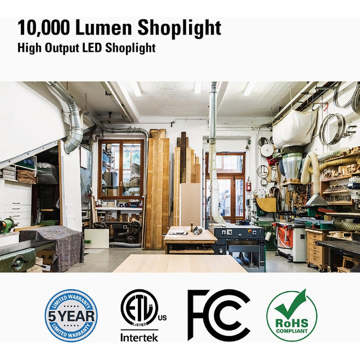 Metalux 46 In. 128W Equivalent 10,000 Lm. LED Shop Light - photo 6 Metalux 46 In. 128W Equivalent 10,000 Lm. LED Shop Light - photo 6