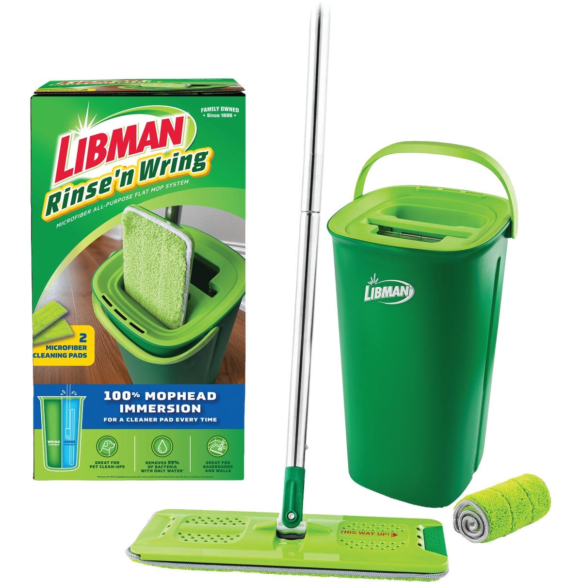 Libman Rinse N' Wring Microfiber Mop System Libman Rinse N' Wring Microfiber Mop System