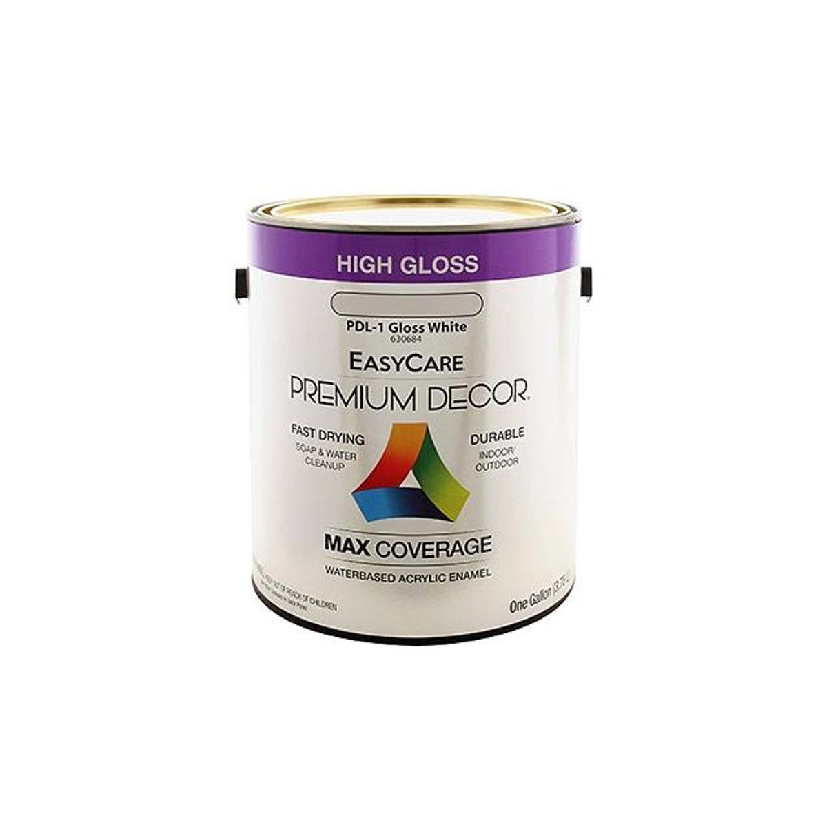 EasyCare Premium Decor 1 Gal. White Water-Based High-Gloss Enamel