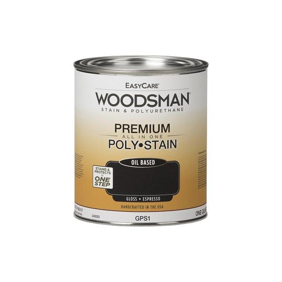 EasyCare Woodsman 1 Qt. Oil-Base Gloss Espresso Stain & Polyurethane
