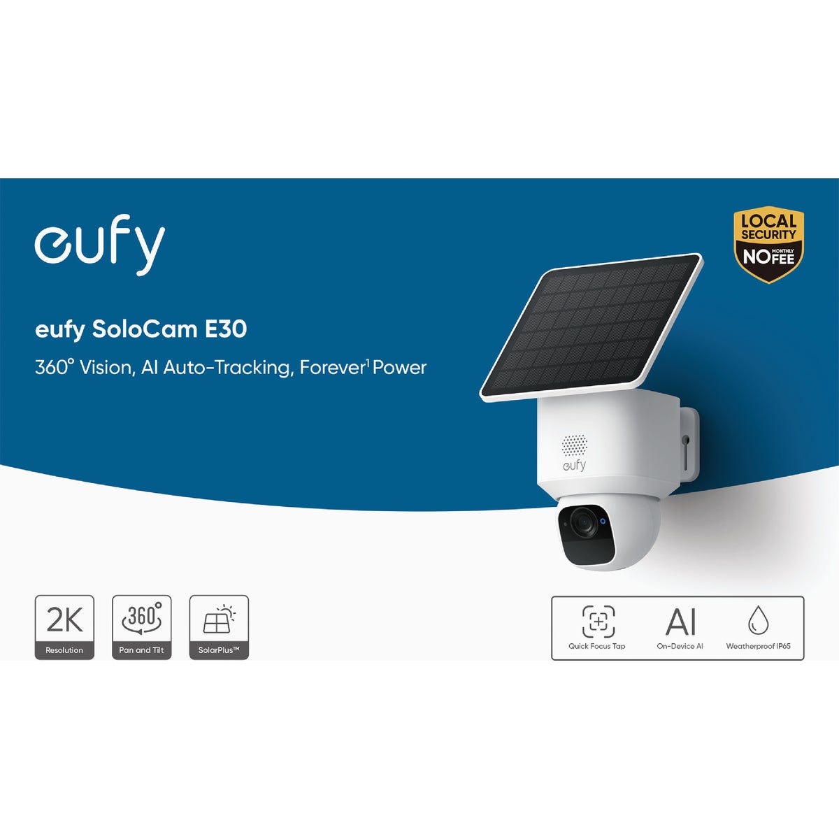 eufy SoloCam E30 Solar Powered 2K Outdoor Camera - photo 2 eufy SoloCam E30 Solar Powered 2K Outdoor Camera - photo 2