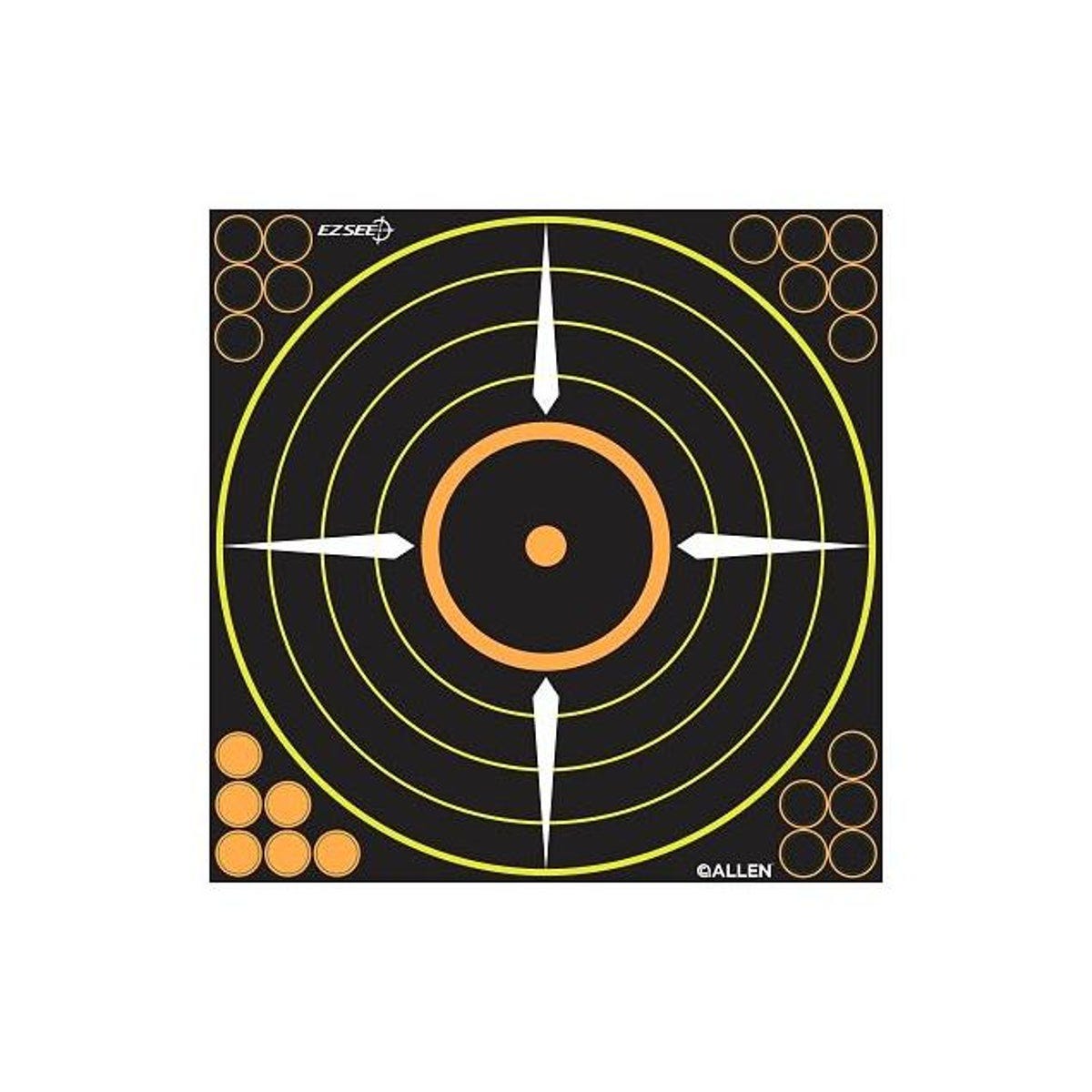 Allen 12 In. Adhesive Round EZ See Bullseye Target (5-Pack) Allen 12 In. Adhesive Round EZ See Bullseye Target (5-Pack)