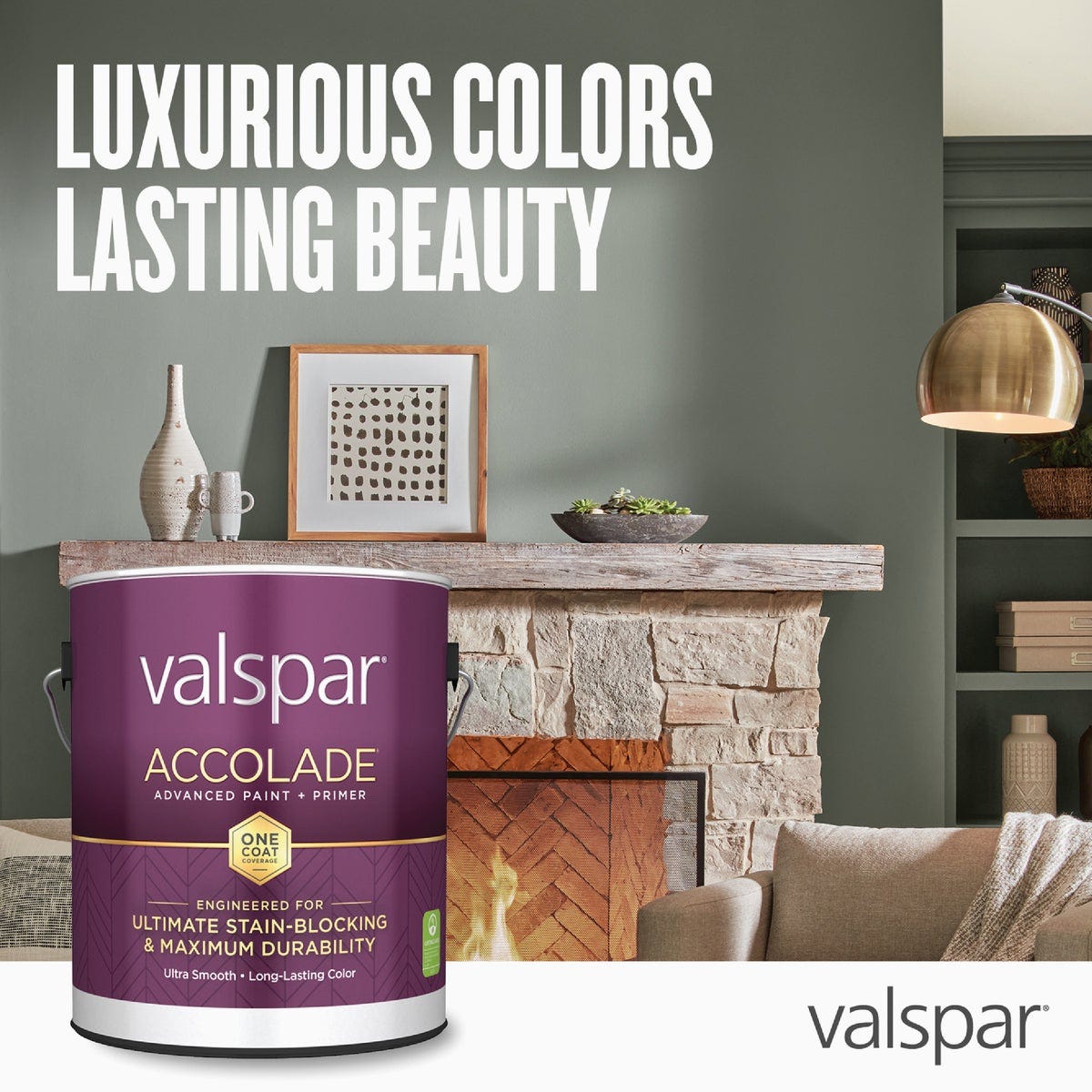 Valspar Accolade Super Premium 100% Acrylic Paint & Primer Satin Interior Wall Paint, Ultra White Base, 1 Qt. - photo 3 Valspar Accolade Super Premium 100% Acrylic Paint & Primer Satin Interior Wall Paint, Ultra White Base, 1 Qt. - photo 3