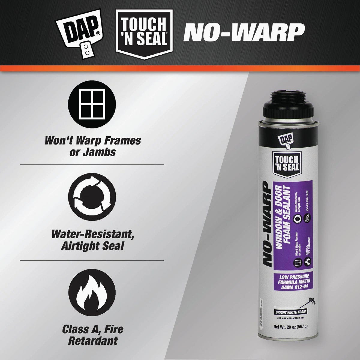DAP Touch 'n Seal 20 Oz. No Warp Foam Sealant - photo 2