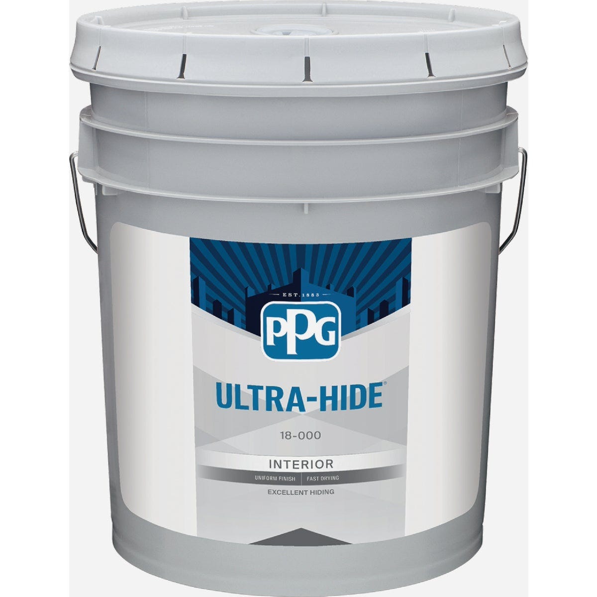 Ultra-Hide Interior Latex Paint Eggshell Midtone Base 5 Gallon