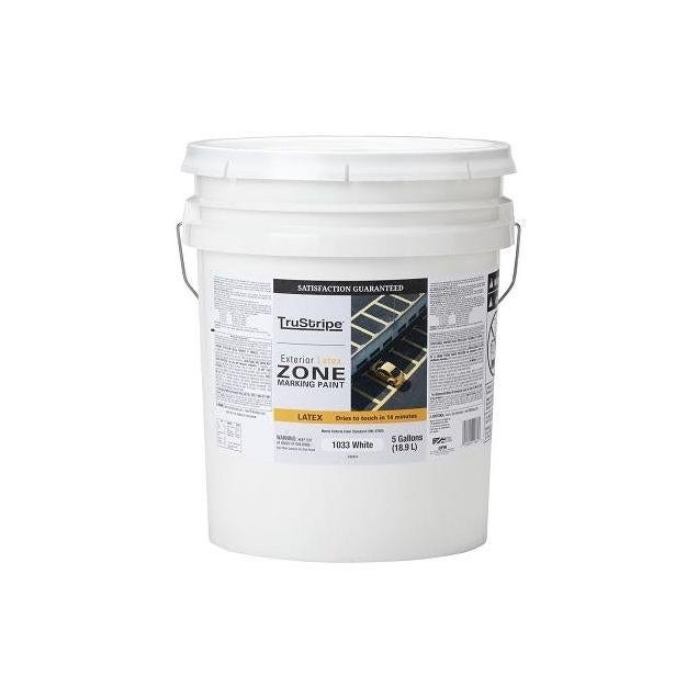 Painter's Select Specialty White Flat Latex Zone Marking Paint, 5 Gal.