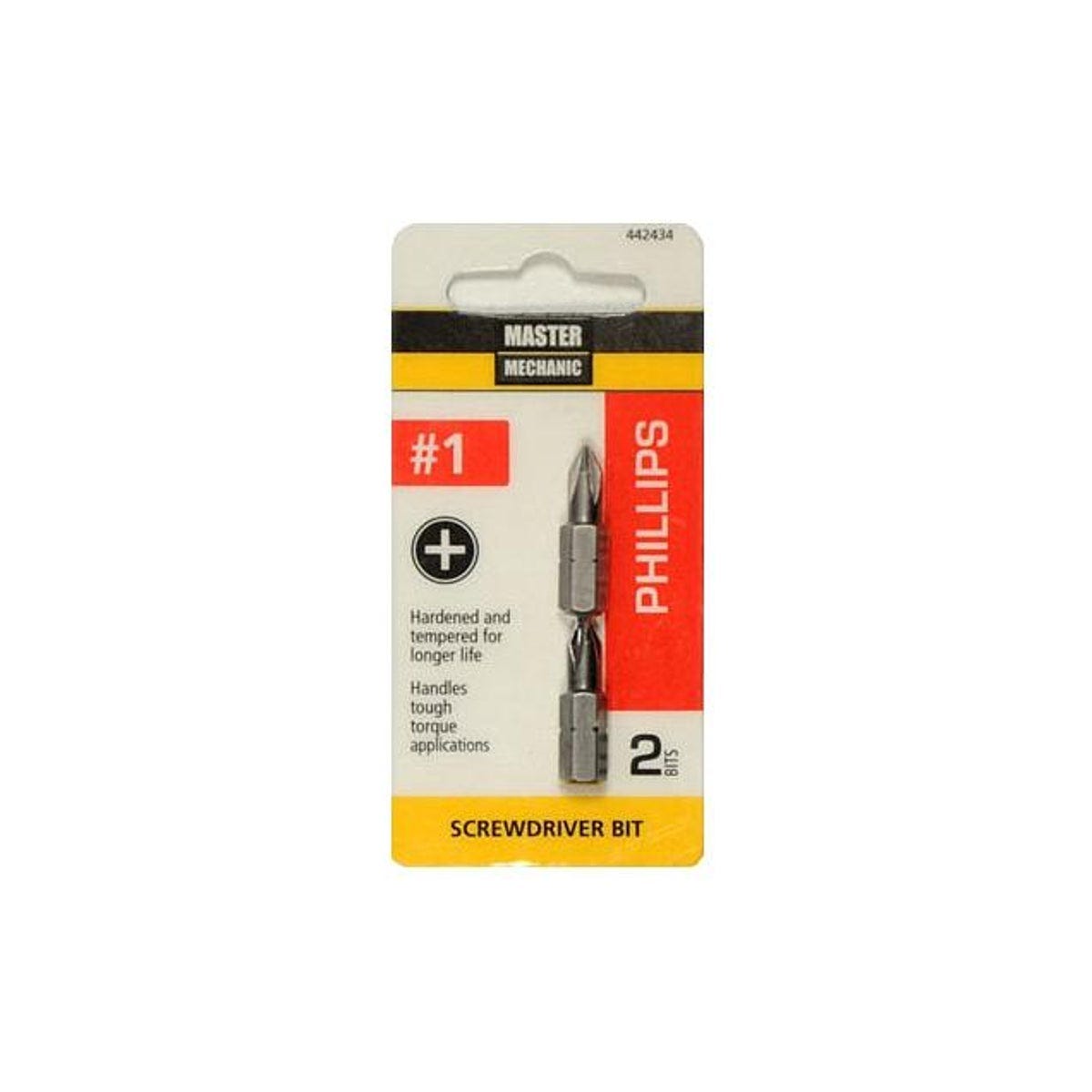 Master Mechanic #1 Phillips Insert Bit Tip (2-Pack)