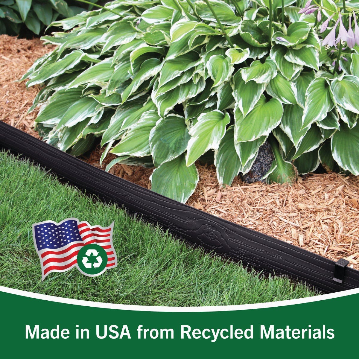 Master Mark 5 In. x 20 Ft. Black Terrace Board Lawn Edging with Stakes - photo 5