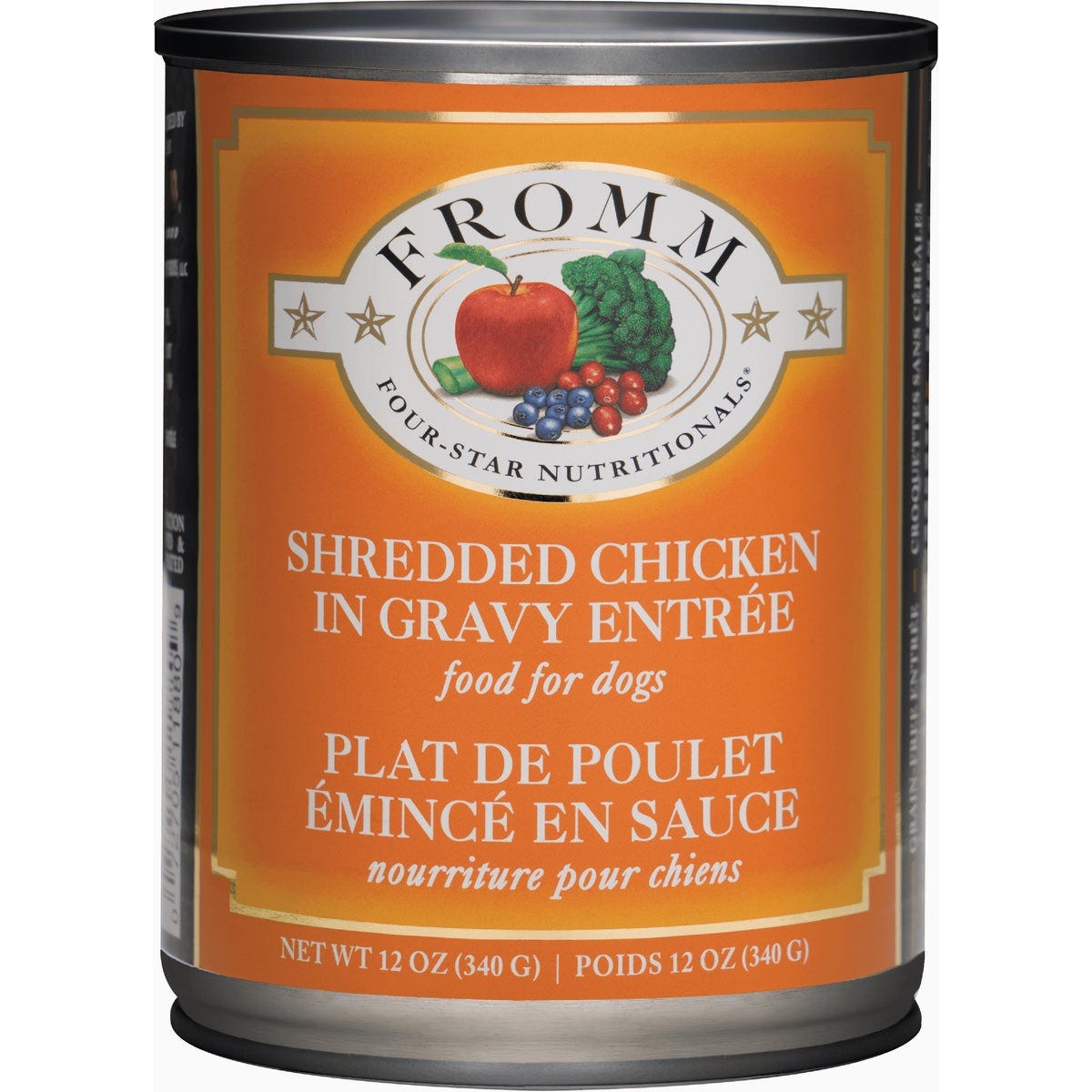 Fromm Four-Star Nutritionals Shredded Chicken in Gravy Entree Wet Dog Food, 12 Oz. - photo 2