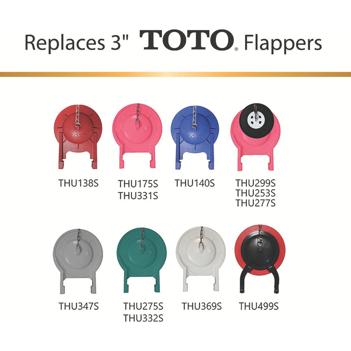 Korky TOTO 3 In. Rubber Adjustable Flapper - photo 5 Korky TOTO 3 In. Rubber Adjustable Flapper - photo 5