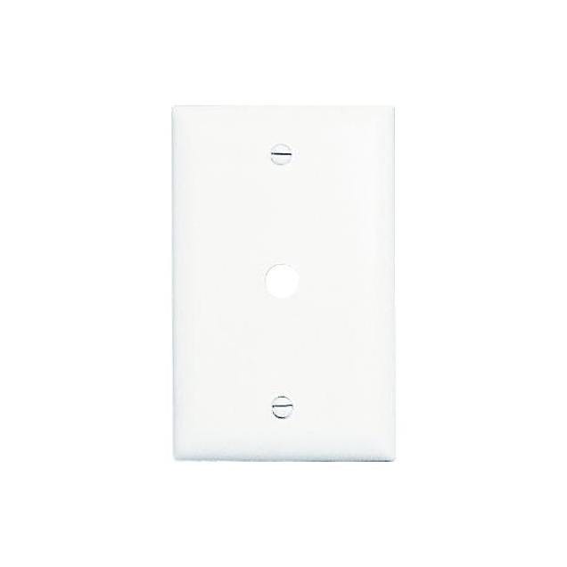 Legrand Pass & Seymour 1-Gang White Telephone Hole Wall Plate