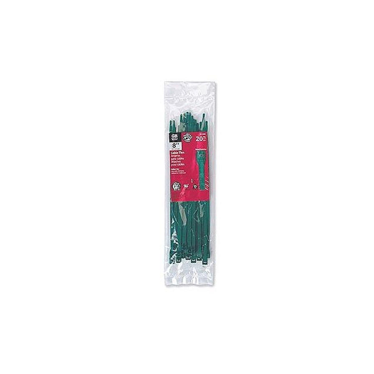 Gardner Bender 8 In. Green Cable Ties (20-Pack)
