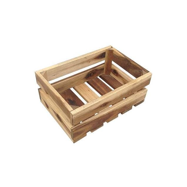 Avera Products 15.5 In. x 7 In. Crate-Style Wood Planter Avera Products 15.5 In. x 7 In. Crate-Style Wood Planter