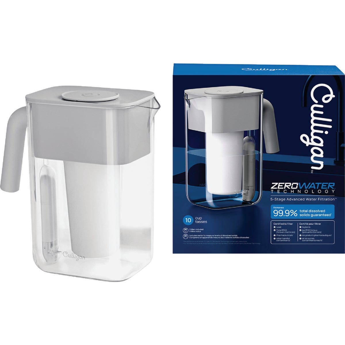 Culligan Zero 10-Cup Ready Water Filtration Dispenser, Blue - photo 2