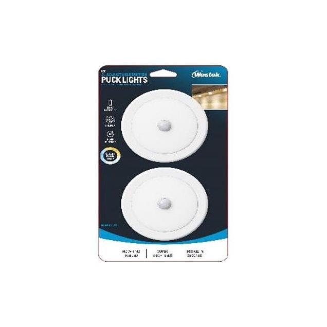 Westek LED Motion-Sensor Adjustable Puck Light (2-Pack) Westek LED Motion-Sensor Adjustable Puck Light (2-Pack)