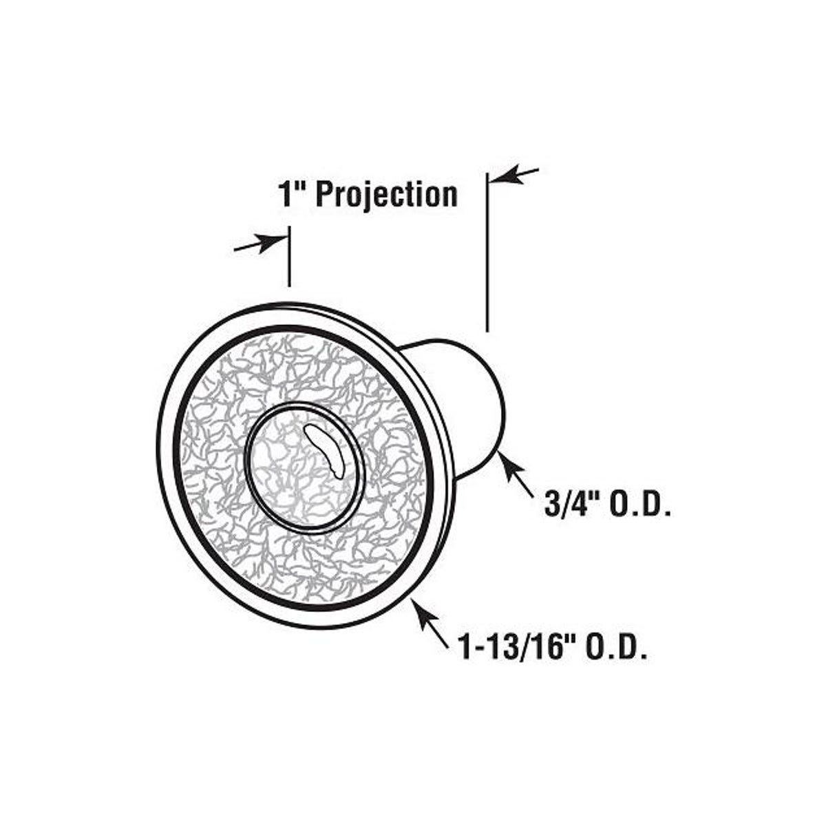 Prime-Line 1-13/16 In. Brown Plastic Bi-Fold Door Knobs - photo 2 Prime-Line 1-13/16 In. Brown Plastic Bi-Fold Door Knobs - photo 2