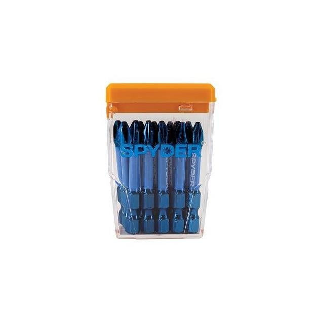 Spyder Mach-Blue 2 In. #2 Phillips Impact Screwdriver Bit (15-Pack Case) Spyder Mach-Blue 2 In. #2 Phillips Impact Screwdriver Bit (15-Pack Case)