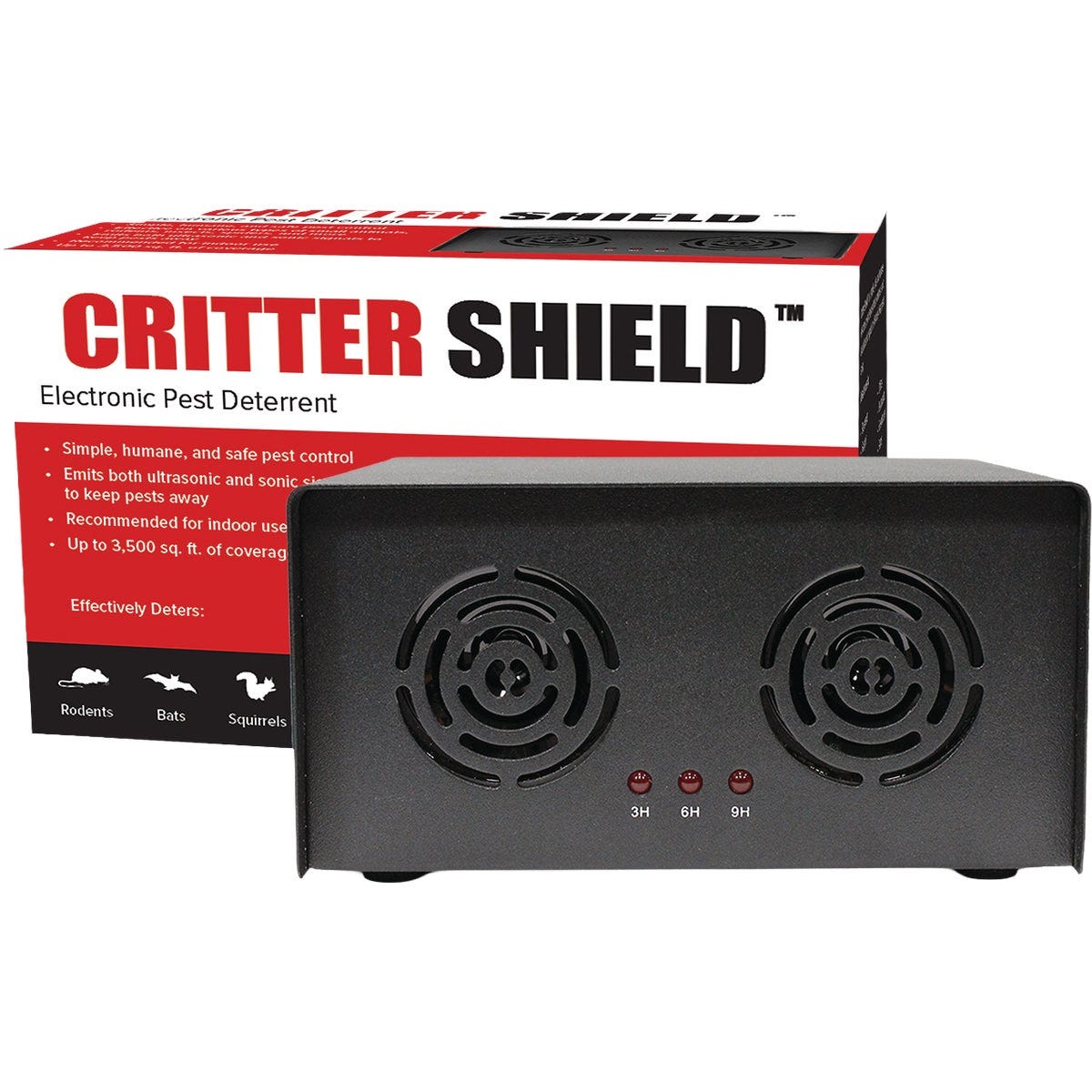 Bird-B-Gone Critter Shield Battery-Powered Sonic Animal Repeller - photo 2