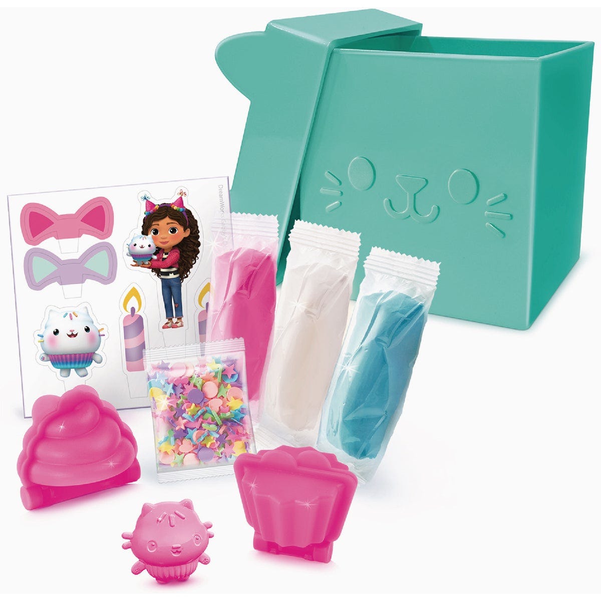 Gabby's Dollhouse Cakey Cat Clay Cupcakess Cat Box Sensory Kit - photo 4
