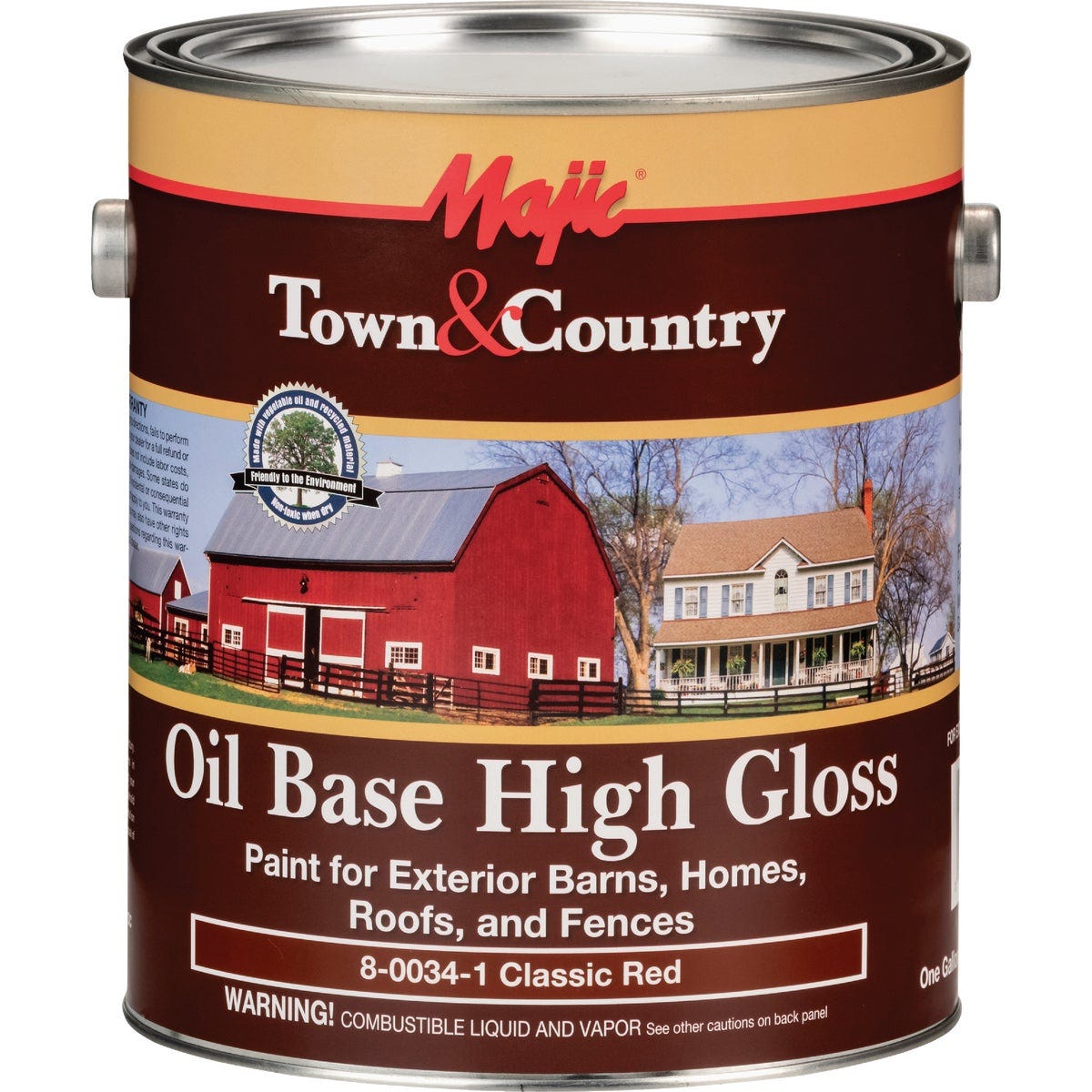 MAJIC Town & Country Oil Base High-Gloss Barn & Fence Paint, Classic Red, 1 Gal. - photo 2 MAJIC Town & Country Oil Base High-Gloss Barn & Fence Paint, Classic Red, 1 Gal. - photo 2