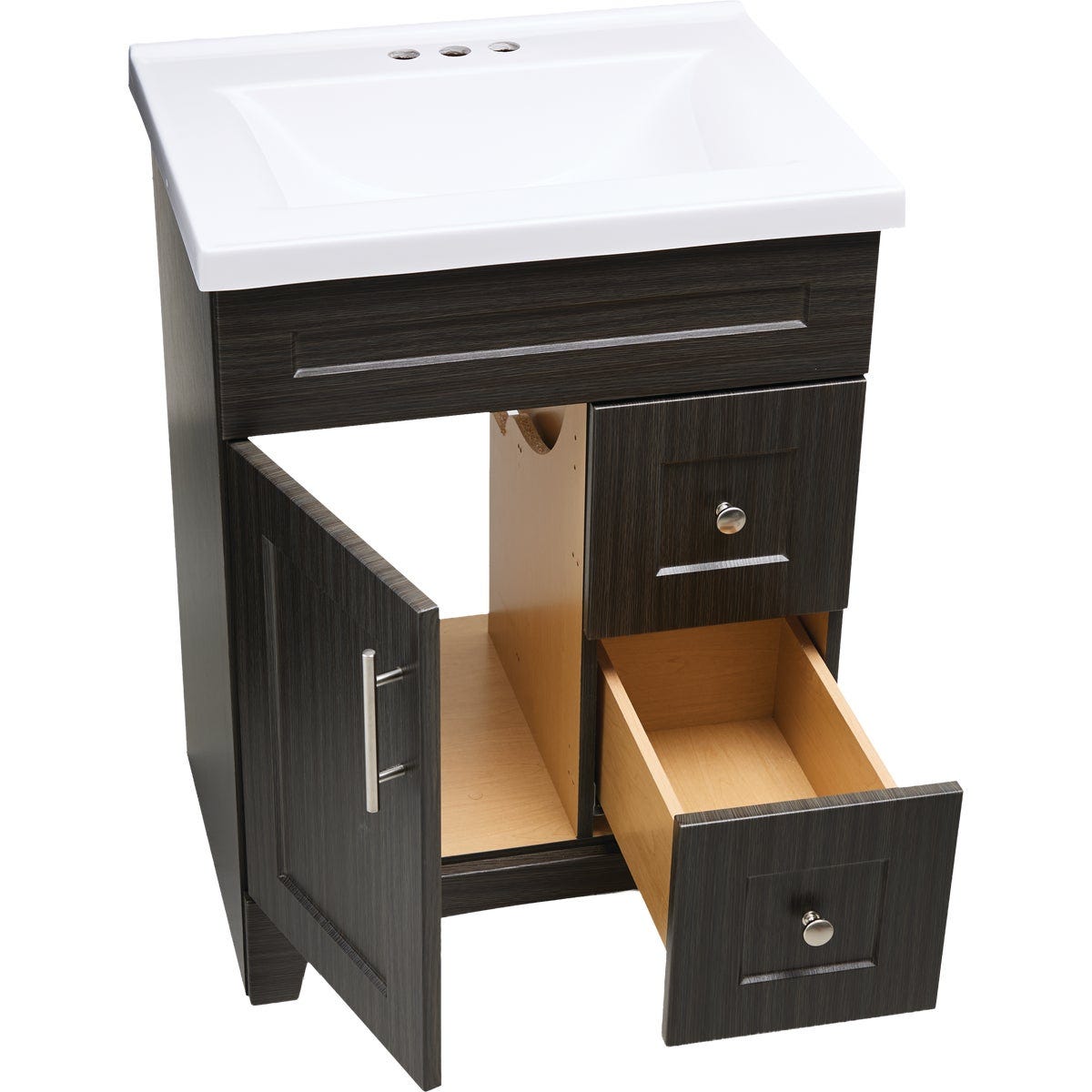 Royal Cabinets Moderna Grigio 31 In. W x 19 In. D x 36 In. H Vanity with White Cultured Marble Top - photo 8 Royal Cabinets Moderna Grigio 31 In. W x 19 In. D x 36 In. H Vanity with White Cultured Marble Top - photo 8