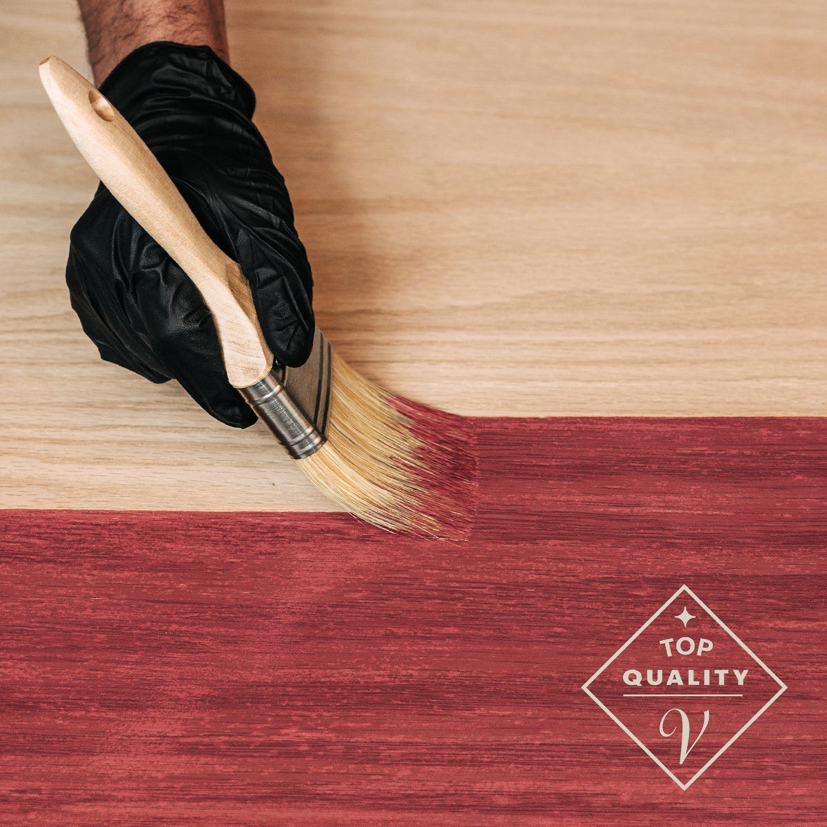 Varathane Fast Dry Cabernet Urethane Modified Alkyd Interior Wood Stain, 1 Qt. - photo 4