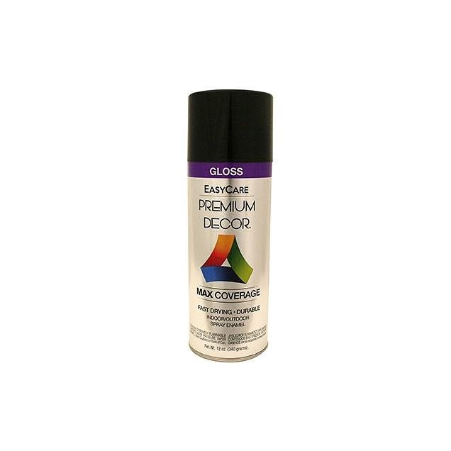 EasyCare Premium Decor 12 oz. Spray Paint, Black Gloss