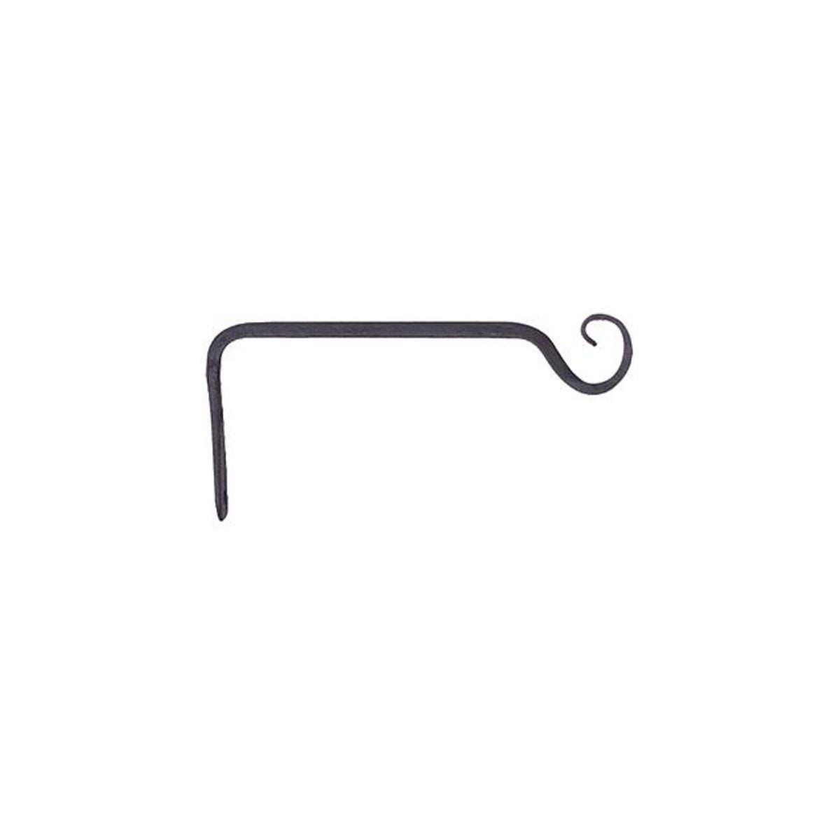 6 In. Black Straight Hanging Plant Hook