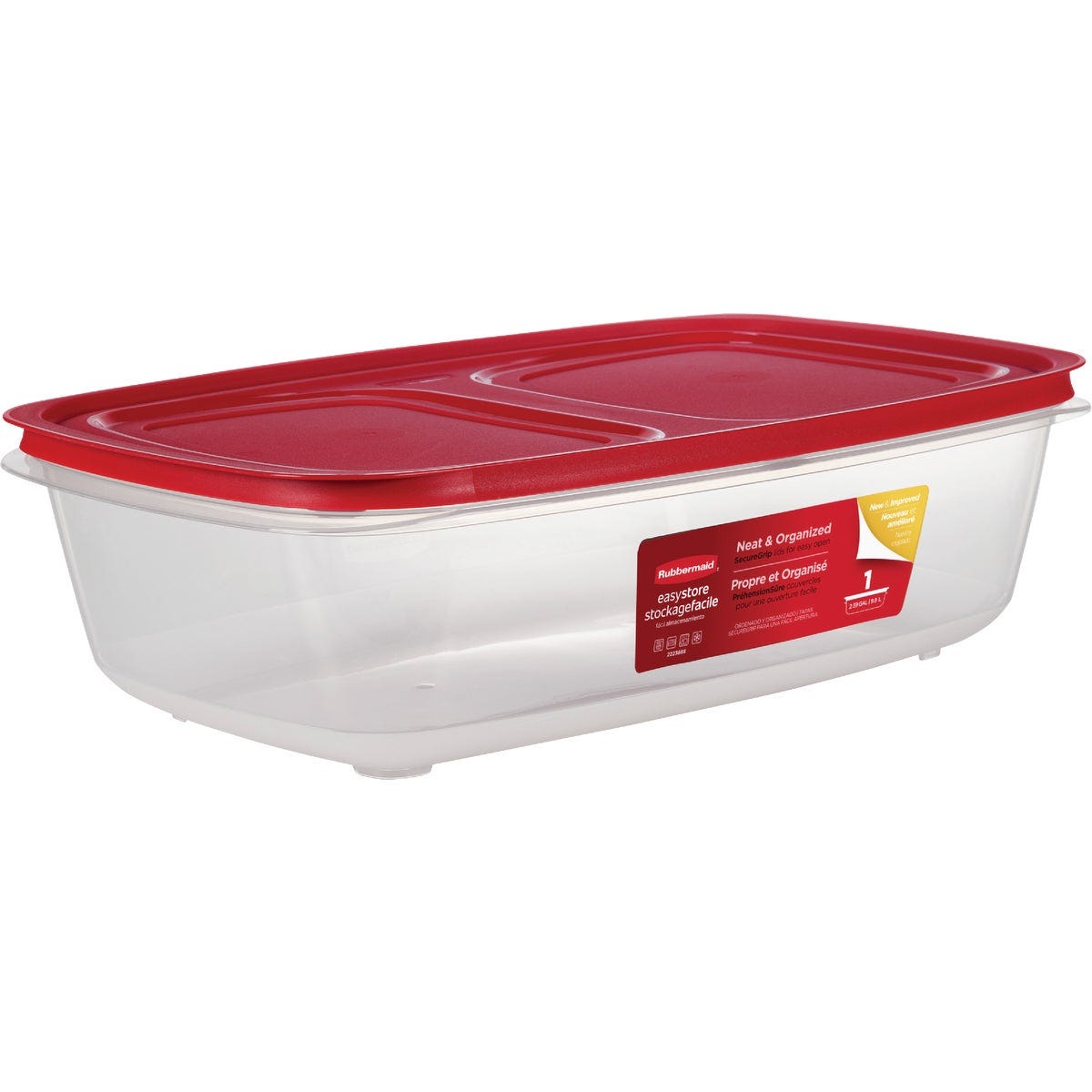 Rubbermaid EasyStore 41.5 C. Clear Rectangular Food Storage Container with Lid - photo 4