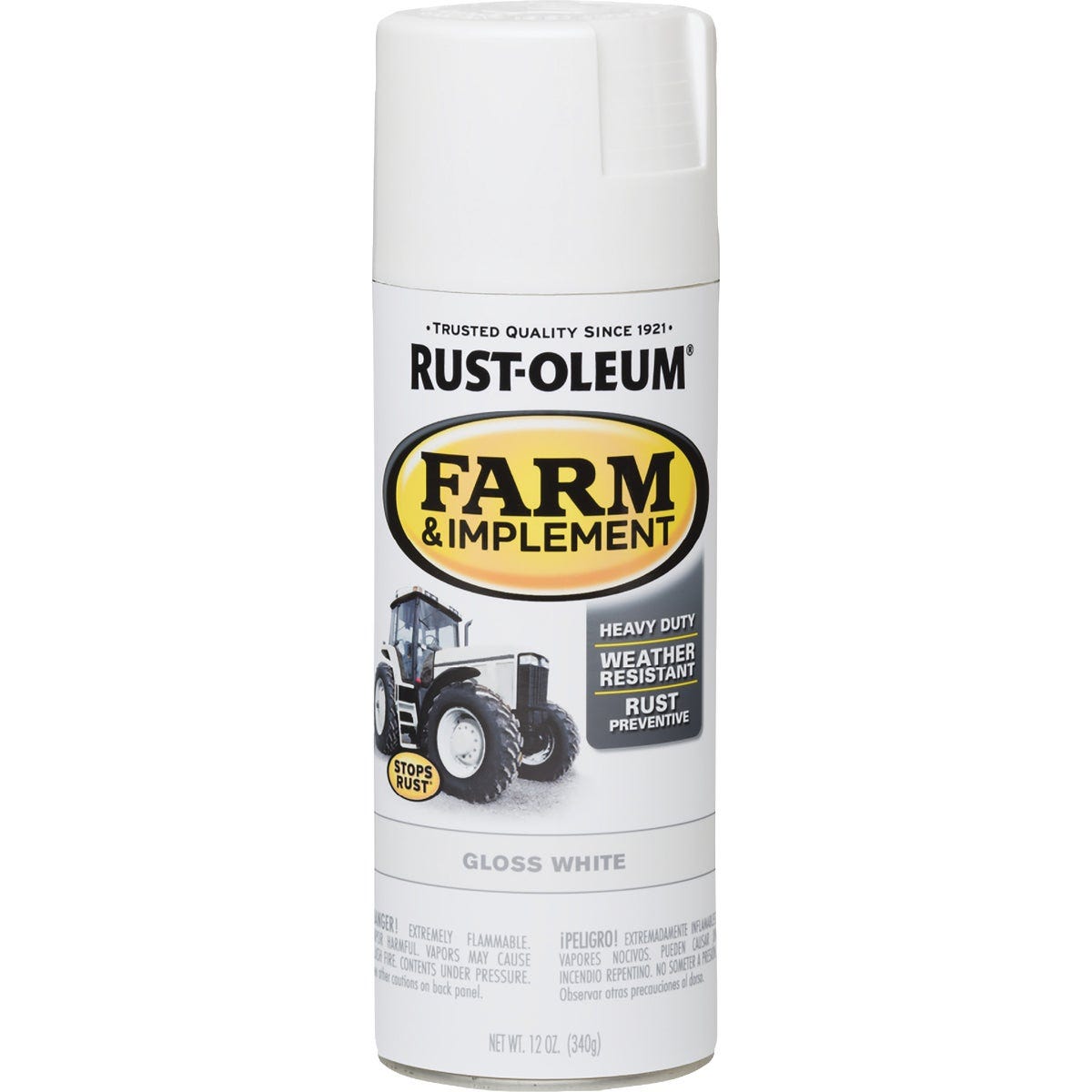 Rust-Oleum 12 Oz. Gloss White Farm & Implement Spray Paint - photo 2 Rust-Oleum 12 Oz. Gloss White Farm & Implement Spray Paint - photo 2